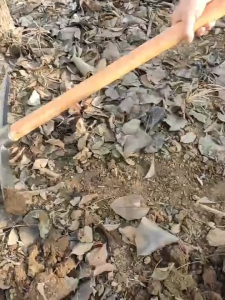 High-Quality Manganese Steel Pickaxe with Durable Wooden Handle for Outdoor Farming and Digging
