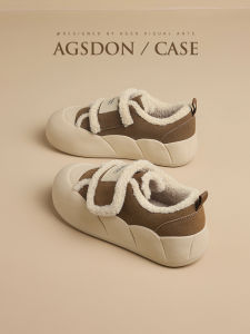 Agsdon Fleece Lined Snow Boots Womens Cute Ugly Winter Thick Warm Sporty Casual Shoes round Toe Cross Laced Rubber Outsole
