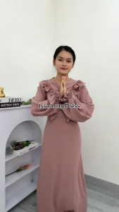 Lenata Issa Long Dress / muslim dress / dress lebaran / dress panjang / long dress / gamis