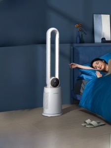 AUX Leafless Fan Energy Saving Floor Standing Fan Circular Current Fan Home Use 2024 New Model Remote Control 10 Speeds