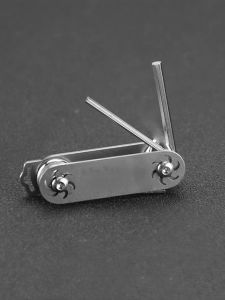 Búa Đa Năng Bằng Thép Không Gỉ Có Thể Gập Lại Búa Lục Giác Nội Bộ Nhỏ Gọn T15 Công Cụ Ngoài Trời Búa Hình Hoa Lục Giác