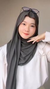 Pasmina Kaos Rayon Jersey Meleyot Jilbab Pasmina Turkey Turki Jersey Premium