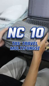 Tas Travel Waterproof Organizer Pouch Bag 2 Ruang Penyimpanan Aksesoris Tas Gadget Serbaguna NC-10