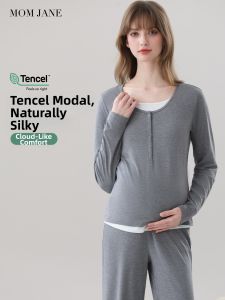 Mom Jane | Nursing Sleepwear Modal Long-sleeve Maternity Night Set