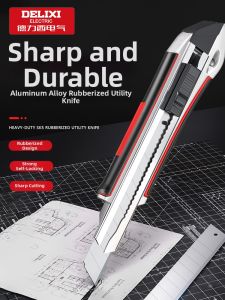 DELIXI Electric | Aluminum Stainless Utility Knife Wallpaper Cutter Pencil Sharpener