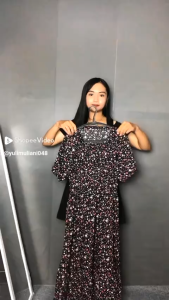 Dress Smock wolfis premium terbaru fashion wanita kekinian dress wanita terbaru