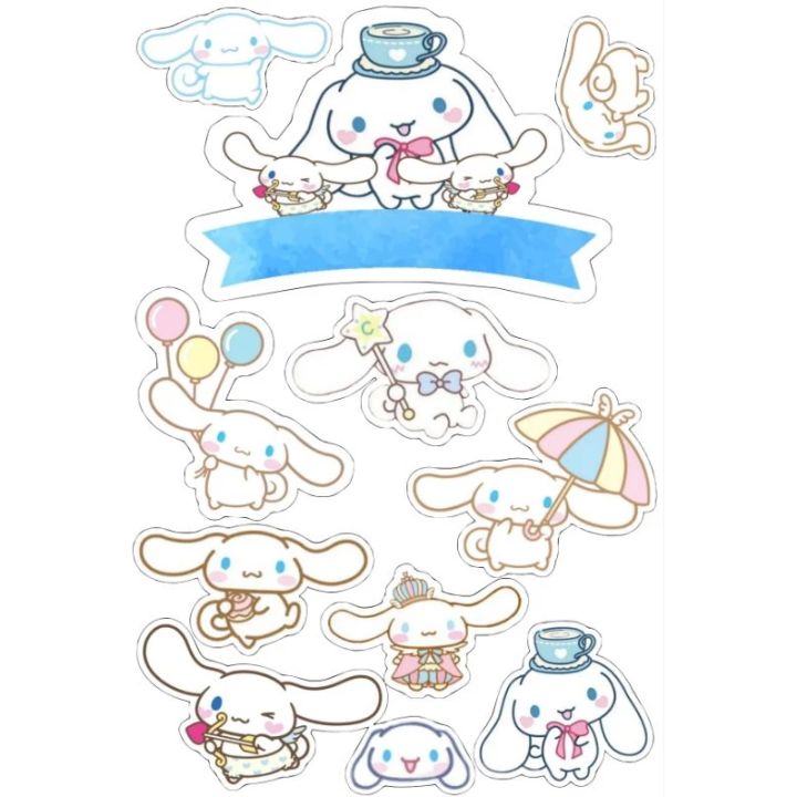 Cinnamoroll Theme Cake Topper Kids Party Decor New Condition Cake Accessory Set Of Cake Toppers - Lazada | Lazada PH for Cinnamoroll Cake Topper Printable Free Download