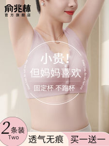 Maternity Bra Vest Style Nylon Fabric Full Cup No Steel Ring Seamless Large Size Gathered Backless Underwear for Middle-Aged Women