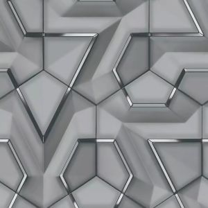 Wallpaper Dinding Ruang Tamu Kamar Tidur Motif Panel Geometris 3D
