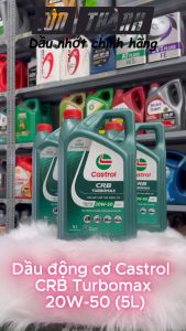 [ HÀNG CHÍNH HÃNG ] Nhớt động cơ dầu CASTROL CRB TURBOMAX 20W-50 CI-4/SF (5 Lít) - Mẫu Mới