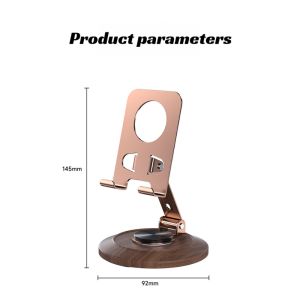 Portable Metal Cell Phone Holder Lazy Folding Mobile Phone Stand 360° Adjustable Phone Stand Holder