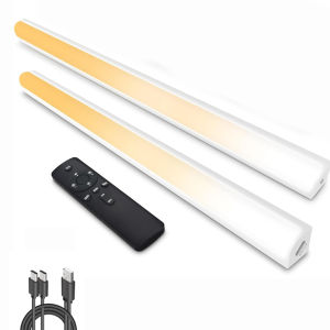 30CM 50CM Rechargeable Under Cabinet Light CCT 3 Color Dimmable Remote Control for Kitchen Wardrobe Lighting Staircase Backlight