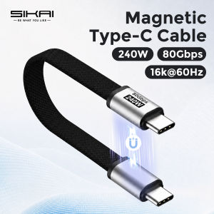 PD 240W Fast Charging Cord Short USB C to USB C Cable 16K 60Hz 80Gbps Data Transfer Type-C Cable for Thunderbolt 4/5 iPhone SSD