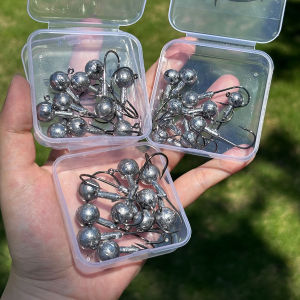 10 ชิ้นหัว Jig Hooks 3.5 กรัม 5 กรัม 7 กรัม 10 กรัม 14 กรัม 20 กรัม Jigging Hook Barbed Crank Gear Shank Fishhooks สําหรับน้ําจืดน้ําเค็ม