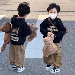 JIFANPAUL | Childrens Hooded Cotton Sweater for Boys and Girls Spring and Autumn Season Casual Outerwear