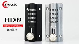 Password latch lock door latch Outdoor door latch Wooden door security anti-theft password lock waterproof