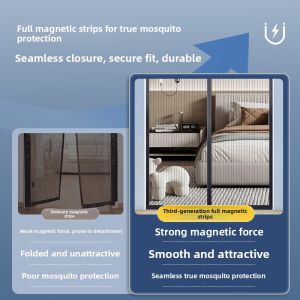 MONLEYTA | Anti-Mosquito Magnetic Curtain with Strong Adhesive Strip