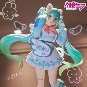 Bandai | In Stock 19CM Hatsune Miku Fashion Series Fancy Ver. Kawaii Anime Miku Figures Model Toys Gifts for Fans Deocration
