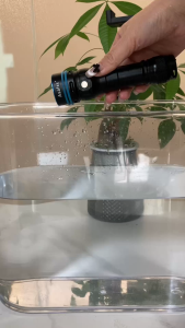 Asafee DT100 Yellow Light SFT40 LED Professional Diving Flashlight 2000LM Power Light 50M Underwater IPX8 Waterproof Scuba Torch Use 21700/18650 Battery Dive Flashlight Spearfishing Lamp