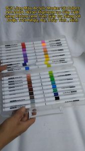 Bút Lông Màu Acrylic Marker 36 Colors NO.206A Water Pigment Cao Cấp Tươi Sáng Không Lem Trên Giấy Đa Năng Vẽ Được Trên Nhựa Đá Thủy Tinh Kính Bút Lông Màu Cho Nghệ Thuật - Lazada