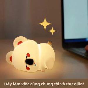 Đèn Ngủ LED Hình Thú Dễ Thương Cho Trẻ Em Phòng Ngủ Đèn Bàn Đầu Giường Silicon Sạc Di Động Mầm Non Đồ Chơi Cho Bé Quà Tặng Sinh Nhật