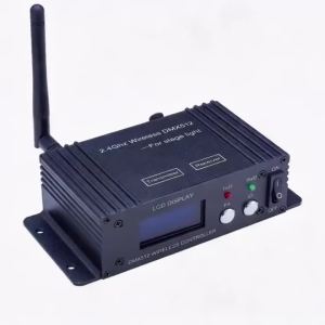 Bộ Điều Khiển DMX 512 Không Dây 2.4G Bộ Thu Phát Tích Hợp Màn Hình LCD Bộ Lặp Tín Hiệu Điều Chỉnh Công Suất Cho Điều Khiển Ánh Sáng