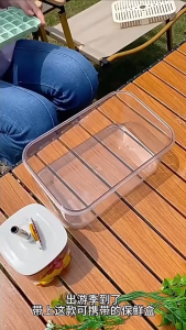 COD กล่องเก็บอาหารปิกนิก 2 ชั้น ดีไซน์พกพา ระบบปิดผนึกไร้รอยรั่ว เหมาะสำหรับแคมป์ปิ้งและครอบครัว