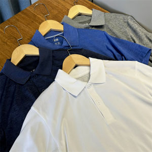 Mens Summer High Performance Quick Dry Sweat Absorbent T-Shirt Casual Sports Short Sleeve POLO Shirt with Lapel