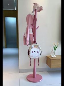 TINGXU | Childrens Real Wood Coat Rack Floor-standing
