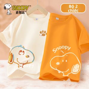 Snoopy | Áo Thun Bé Trai Cotton Thoáng Khí