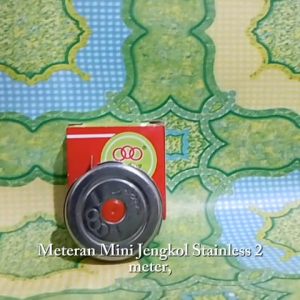Meteran Mini Jengkol Stainless 2M 2Meter