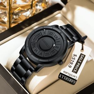 GARSELLY Original Unique Watch For Men Waterproof Stainless Steel Luxury Male Wristwatch Fashion Exquisite Quartz Mens Watches