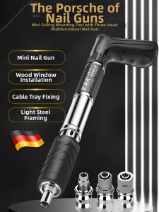 MUJUEAO | Silent Portable All-Purpose Nailing Gun for Concrete and Ceilings