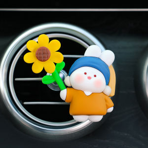 HELLOLEIBOO | Car Air Freshener Outlet Perfume Long Lasting Fragrance Car Interior Decorations Air Conditioner Fan Decoration 2025 New Model