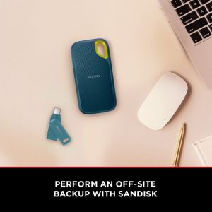 SanDisk Extreme Portable SSD E61 Available in 1TB-10TBcapacities this external drive leverages NVMe performance and USB 3.2 Gen 2 via Type‑C delivering read speeds up to 1050MB/s.