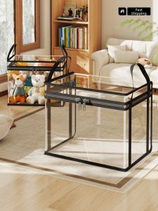 Dust-proof Clear Zippered Toy Storage Bag