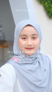 Kerudung Anak Perempuan Bergo Paud Nonpet Shireen Hijab Instan TK Jersey Premium Size 8 Tahun Sampai 12 Tahun Krudung Sekolah Sd Terbaru Jilbab Child Jiso Daily Viqast