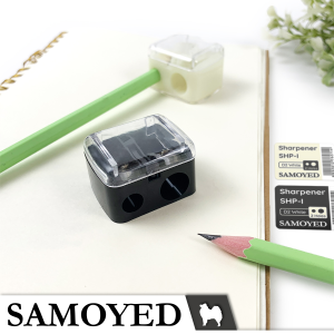 Rautan / Serutan Pensil 2 Lubang / Double / Dual Holes Pencil Sharpener Samoyed SHP-I Rautan Untuk Pensil Jumbo Mata Pisau Sangat Tajam - Lazada
