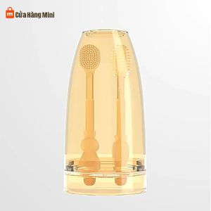 Combo Rơ Lưỡi Và Bàn Chải Silicone Cho Trẻ Sơ Sinh Vệ Sinh Răng Miệng