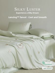 shui yang | Aesthetic French Cool Summer Tencel 4-Piece Bedding Set