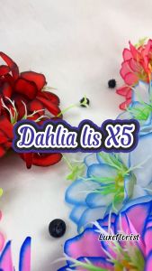 Bunga Dahlia Lis Warna artificial Bunga Imitasi kain untuk dekorasi Hiasan rumah cafe kamar dan pelaminan atau dekorasi wedding artificial palsu kain premium termurah