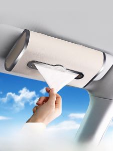 Hộp Đựng Khăn Giấy Gắn Trên Ô Tô Da Treo Lưu Trữ Sáng Tạo Ô Tô Điều Khiển Trung Tâm Ngăn Kéo Khăn Giấy Đồ Dùng Cho Xe