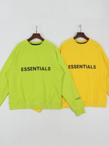 Essentials American High Street Heavyweight Pure ผ้าฝ้าย Crewneck เสื้อสเว็ตเชิ้ต แฟชั่นผู้ชาย ฤดูใบไม้ผลิ ฤดูใบไม้ร่วง หนาขึ้น เสื้อสวม สตรีทแวร์
