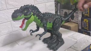 T REX DINOSAUR TOY WALKING LIGHTS AND SOUNDS WITH BOX TOY FOR KIDS (SIZE: 19 INCHES)