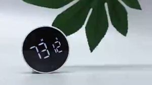 Rotating Timer Full LED Digital Screen Silent Alarm Magnetic Jam Loceng Bulat Timer Magnetik