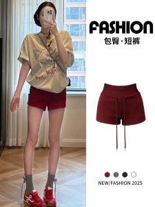 Low Waist American Style Sporty Red Hot Girl Shorts Womens Summer Slim Fit High Waist Low Waist Hot Pants Outerwear Shorts