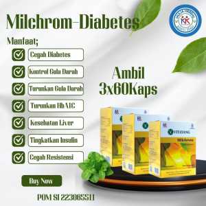 Vitayang Milchrom "3x60Kapsul" HEMAT - Suplemen Herbal Lawan Diabetes+HbA1C - Tingkatkan Imun