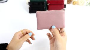 Womens Fashion Coin Purse W/ Key Ring Women Ladies Coin Wallet Car Mini Pouch Dual Zipper 2023