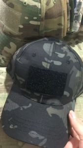 หมวกแก๊ปทหาร ตีนตุ๊กแก หมวกแก๊ปลายพราง