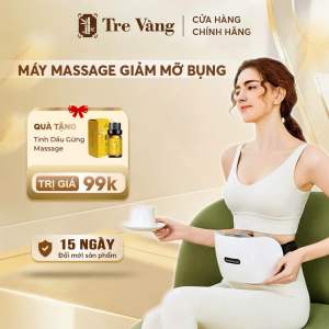 Đai massage giảm mỡ bụng Nikio NK-166DC pin sạc nhiệt sưởi - 10 bi chính hãng